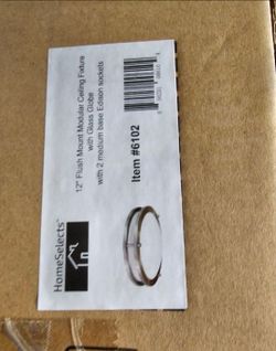 Home Selects Saturn 2-Light Brushed Nickel Flush Mount