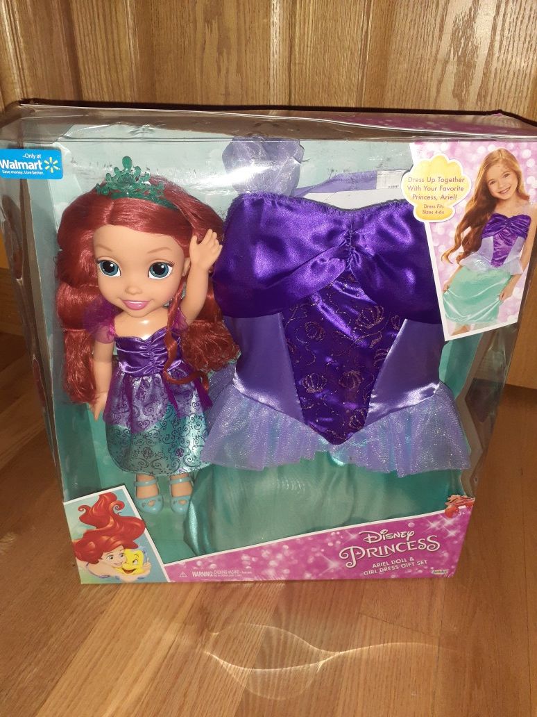 Disney Princess Ariel Doll & Girl Dress