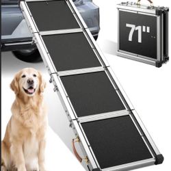 New In Box! Quietex 71”L Folding Dog Ramp (Up To 200 Lbs) $45 (#841)