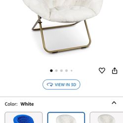 White Saucer Chair