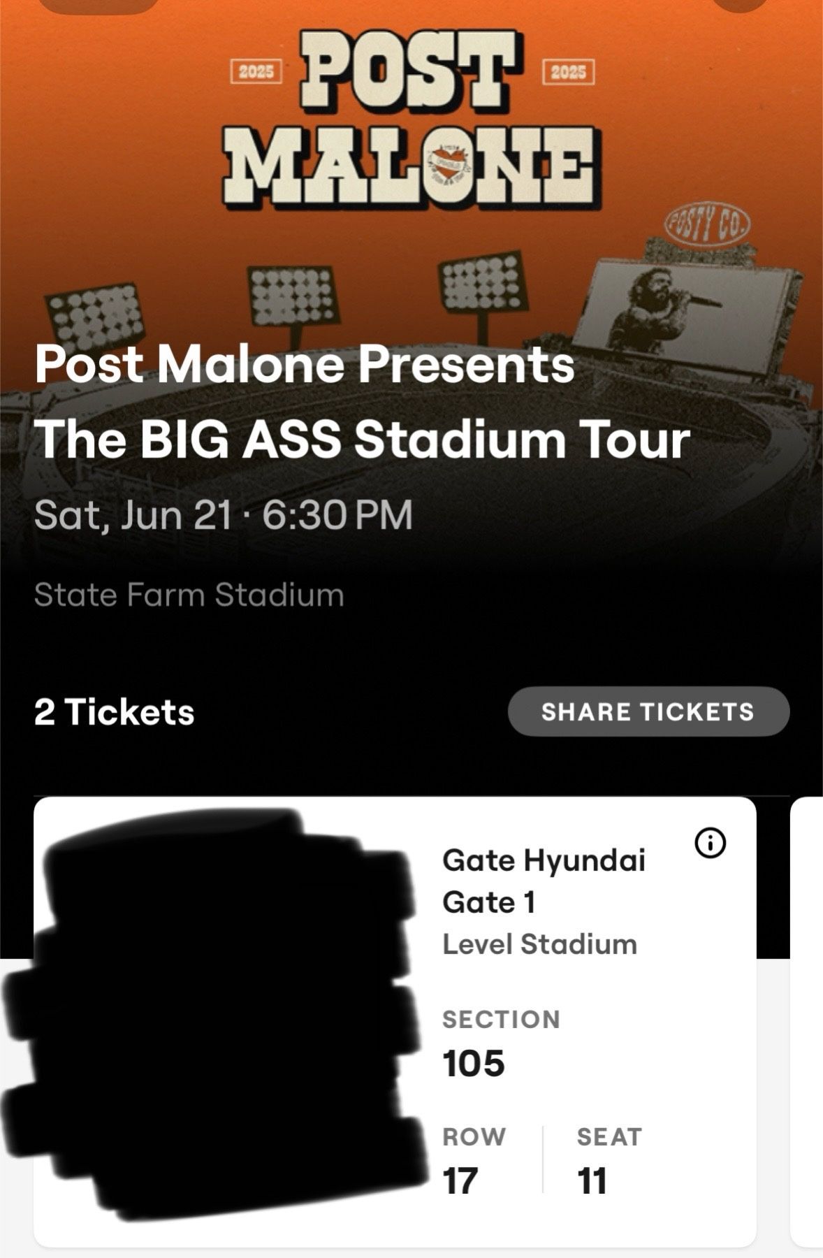 Post Malone Tickets (2)