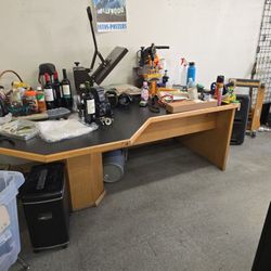 Big Office Table. Nice And Clean.. 84x36x29.  As Is.. Pick Up Only.first Come First Serce