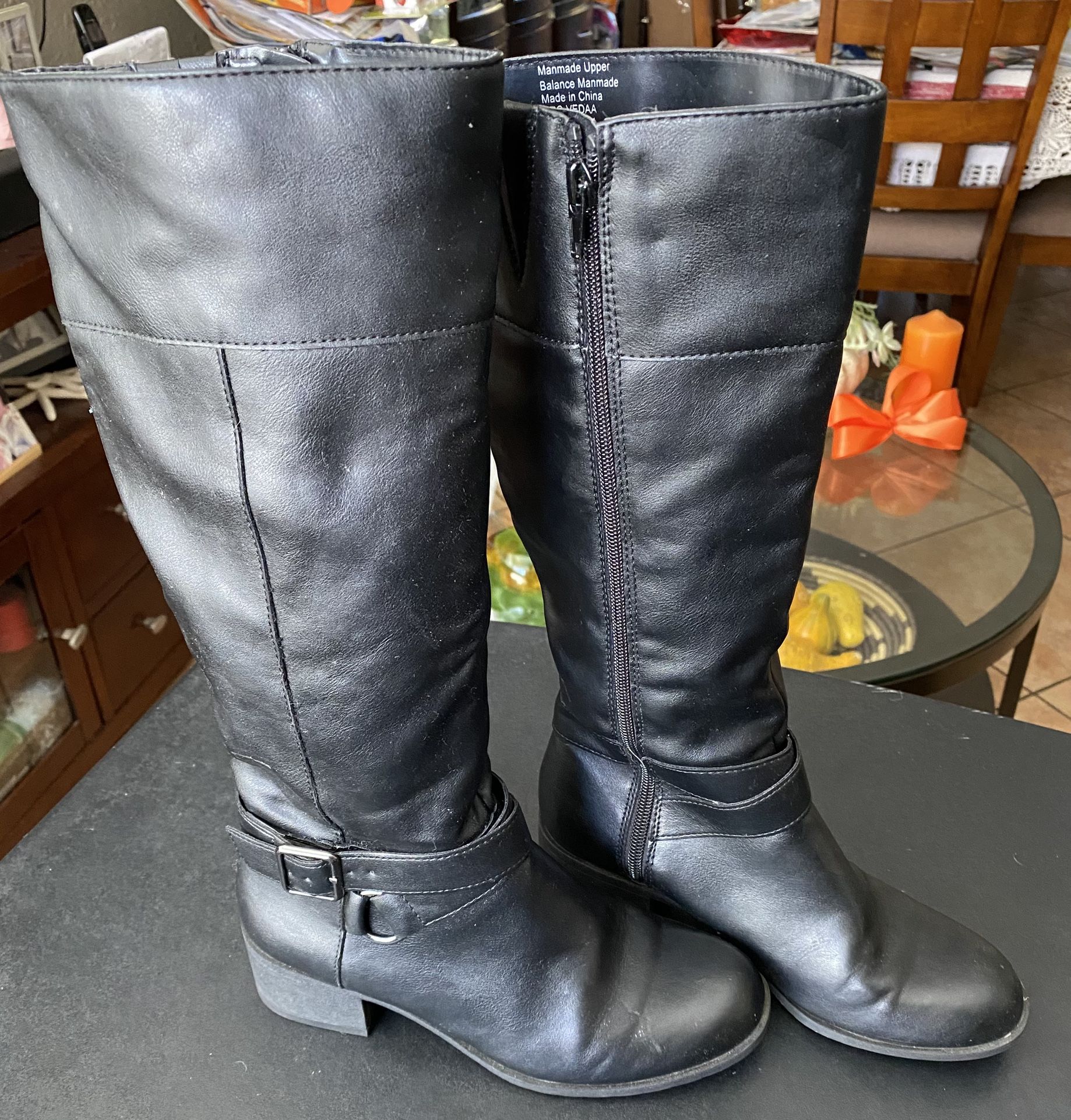 Women's Buckled Riding Boots