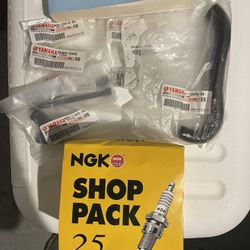 Yamaha Parts And  Case Of Spark Plugs