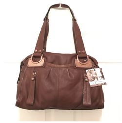 B Makowsky Genuine leather shoulder bag