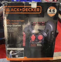 BLACK+DECKER J312B Power Station Jump Starter 700 Peak Amp Battery Booster, USB Port, Battery Clamps