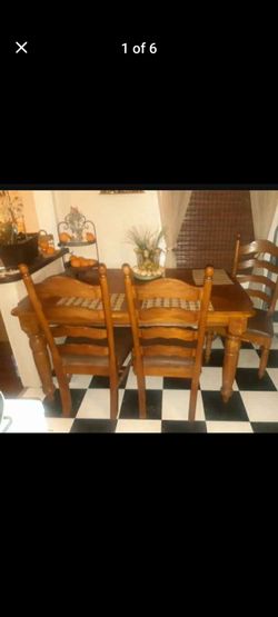 Wood oak Dining Table