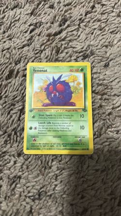 Venonat Pokémon Card