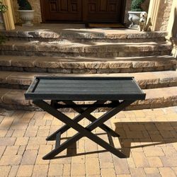 Table Made From Crocodile Leather