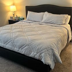 King size bed frame with box spring