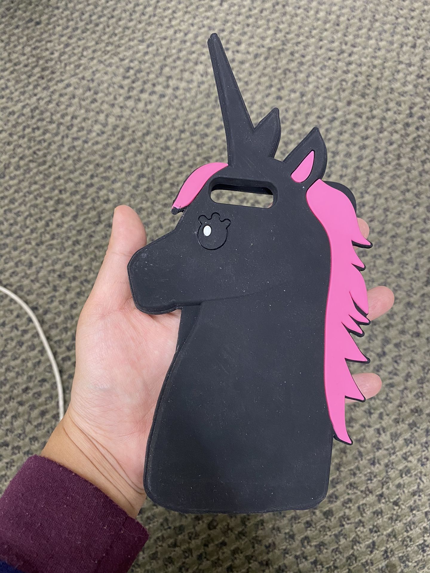 Black Unicorn iPhone 8 Plus case