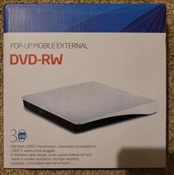 New DVD-RW Pop-Up Mobile External Drive