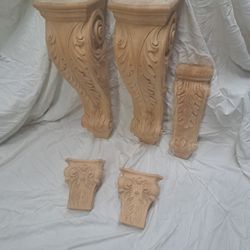 Corbell's hand carved solid Maple  Corbles