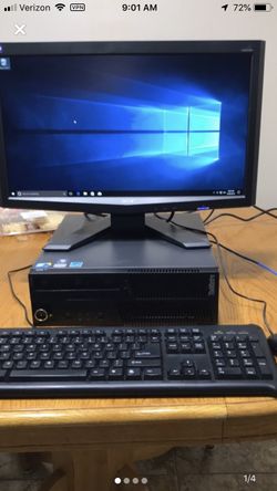 M series Lenovo Desktop with monitor (Intel Core i5 & 4 GB RAM