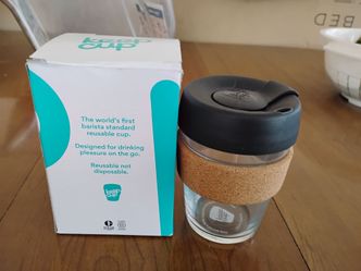 New glass keep cup reusable coffee mug