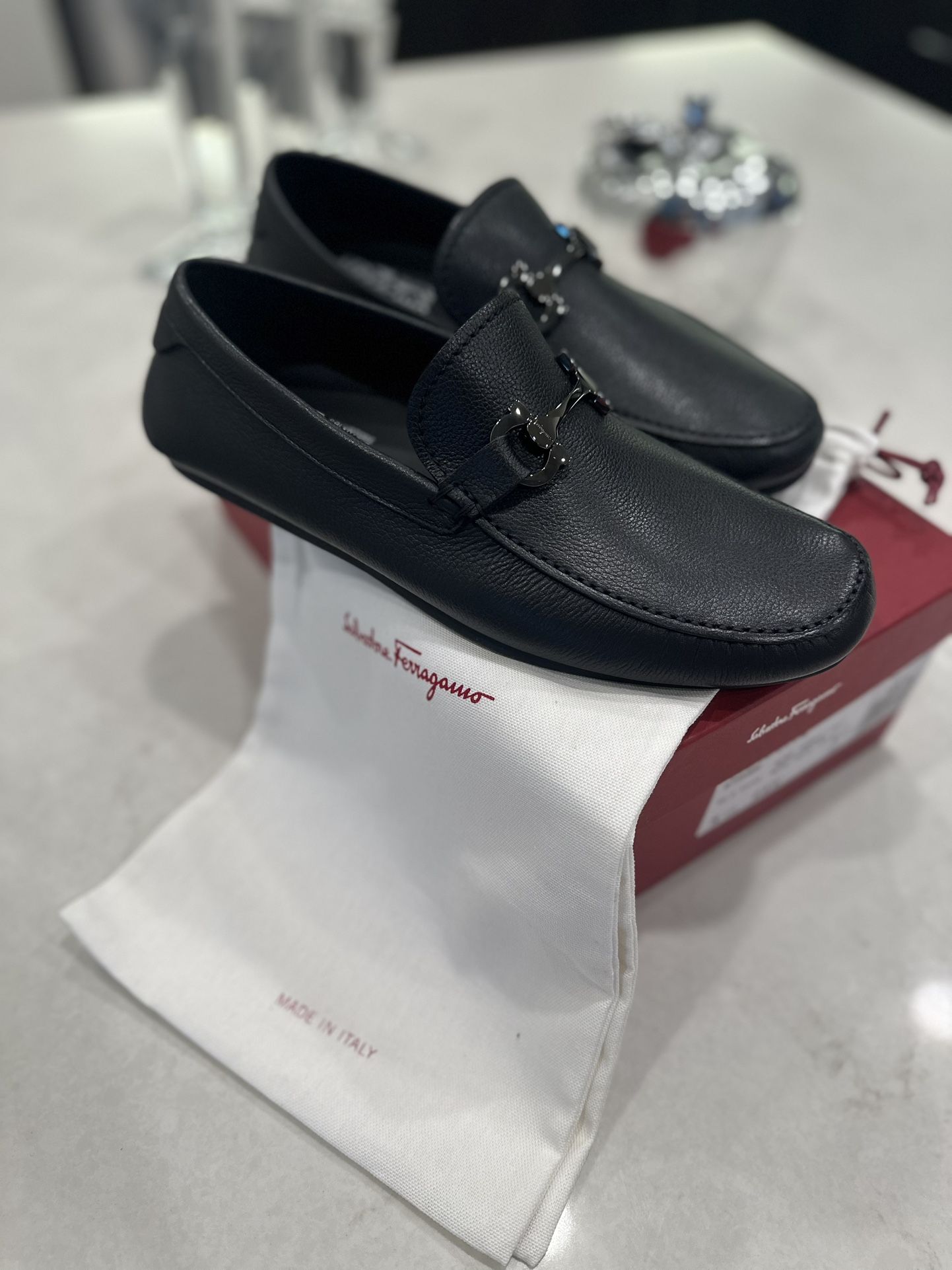 Salvatore Ferragamo Cancun 2 Nero Pebble Calf - www 