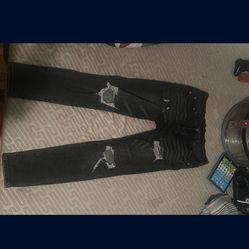 Black Tag Purple Jeans 