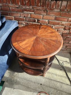 Round side table