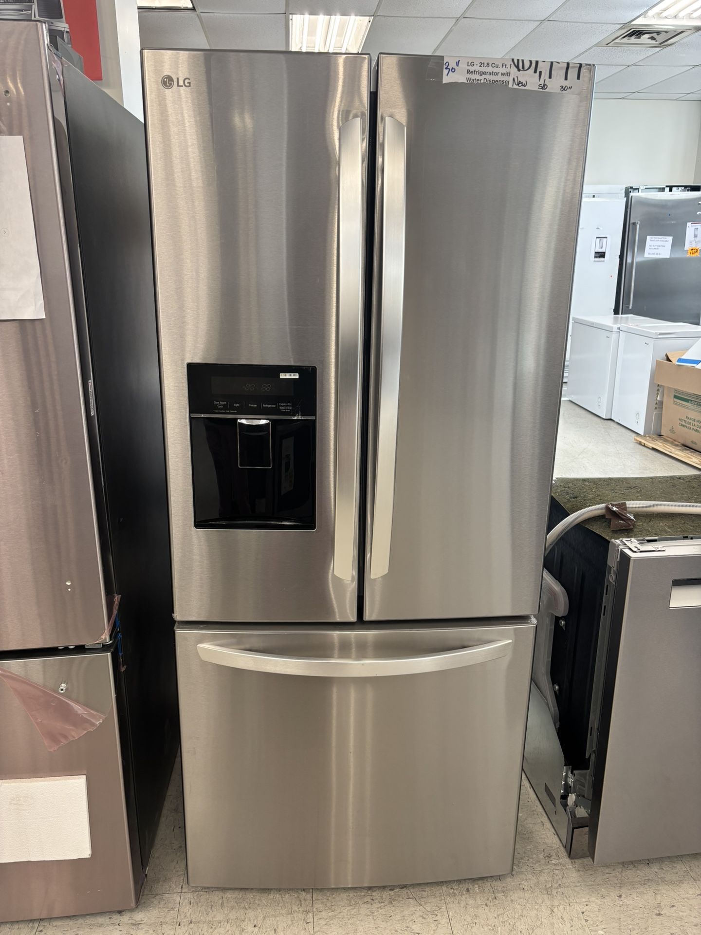 New Lg 30” French Door Refrigerator