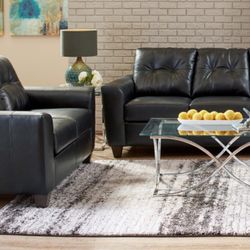 Soft Touch Leather Sofa And Loveseat! 
