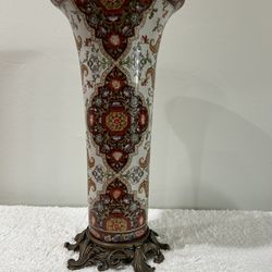 Porcelain & Bronze Vase