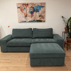 IKEA KIVIC Sofa + Ottoman