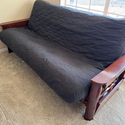 Solid Wood Futon With Bells And Whistles