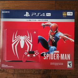 Spider-Man Ps4 Pro 1TB In Box