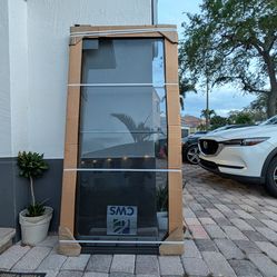 New 72” x 36” Impact Window / Fixed Glass Panel – Black Frame to