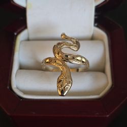 14k Snake Ring 