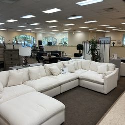 Hobson 6-piece Reversible Cushion Modular Sectional Off-White- Flexible Payment Options Available $39 Down