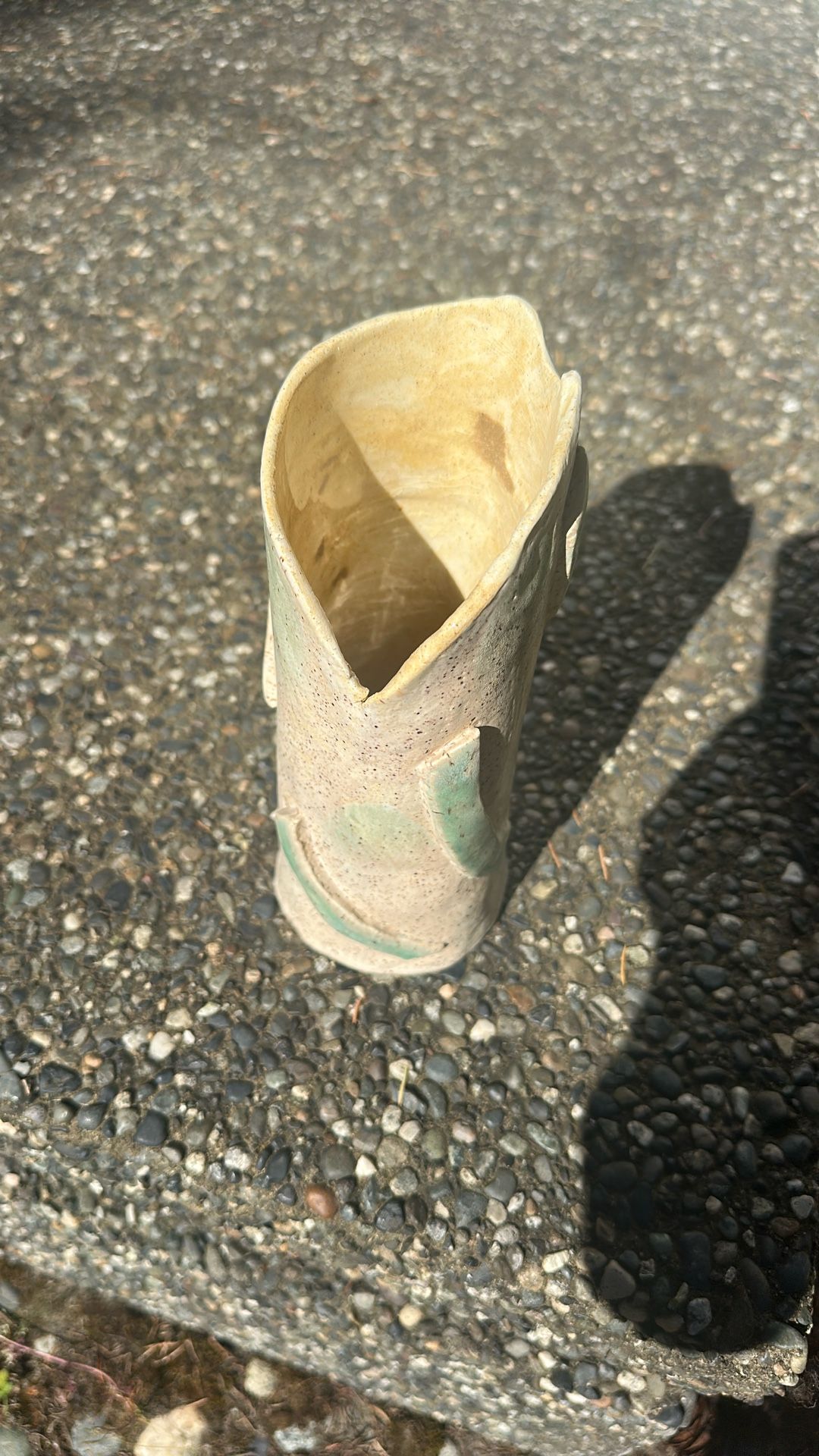 Lead Free Glazed Pottery Tall Vase