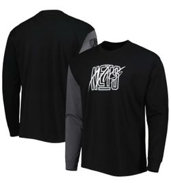 Nike Brooklyn Nets Long Sleeve T-Shirt Black/Gray - New With Tags - Sizes S & M