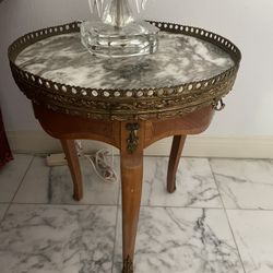 Pair Of Antique French marble top occasional table 