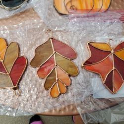 Fall Stainglass Suncatchers, Each