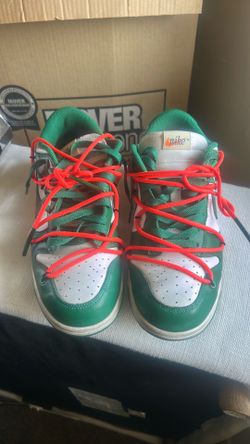 Off white pine green dunks  size uk 8 men’s
