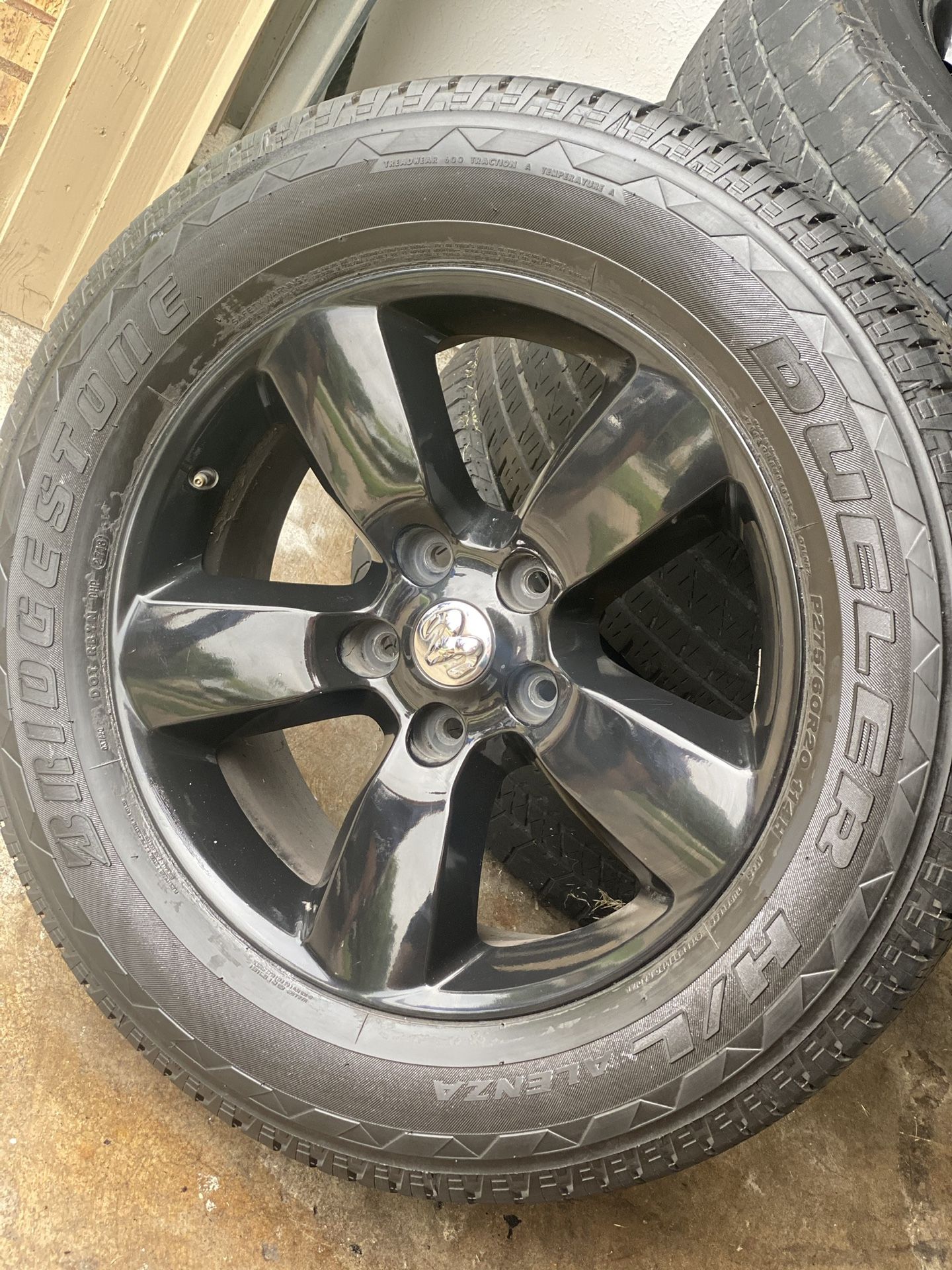 Tires/Dodge/20” Black Dodge Rim and tires