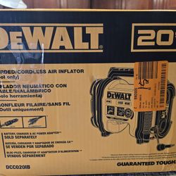 NEW DeWALT DCC020IB 20V High-Pressure Corded Cordless Air Inflator