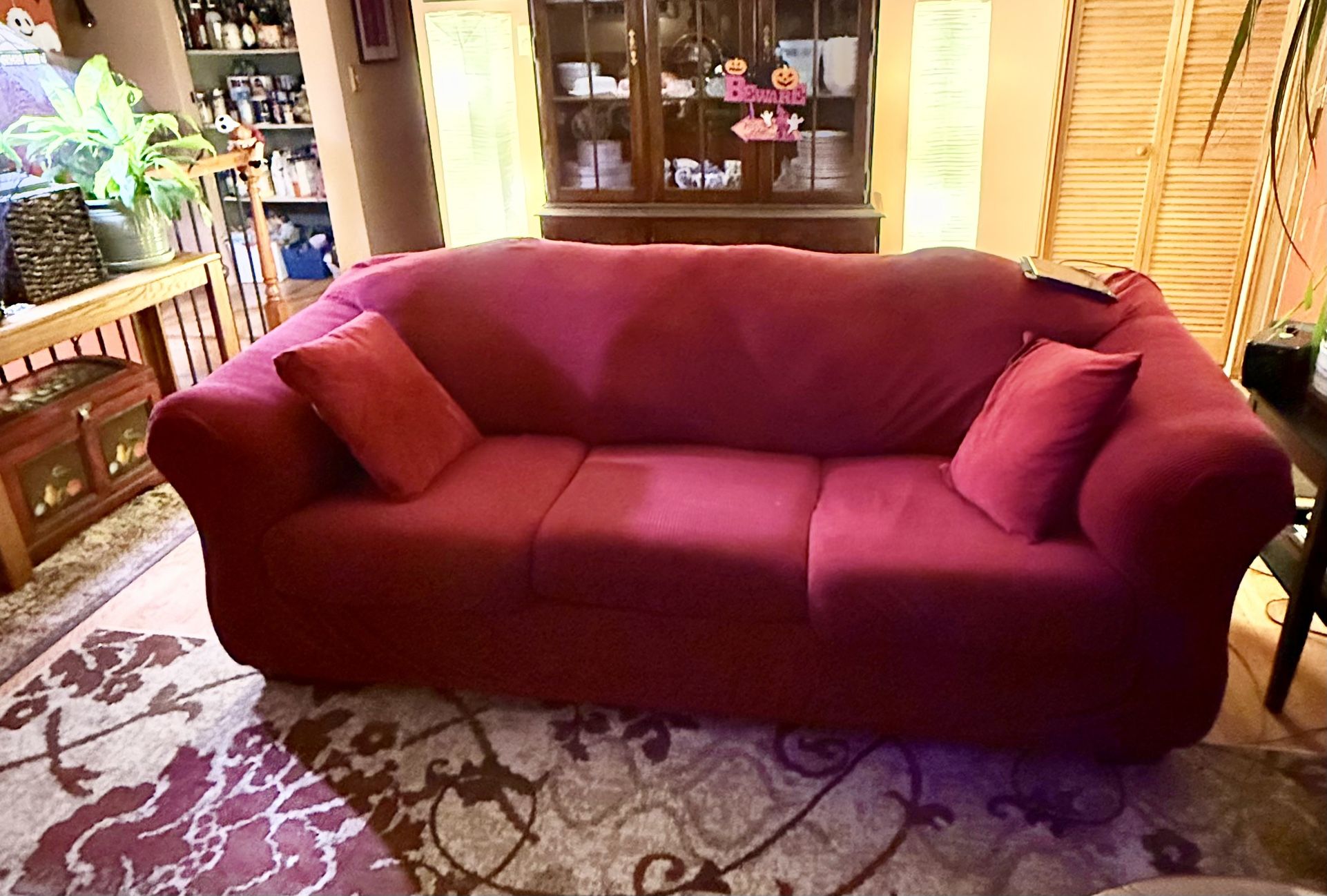 Free sofa and loveseat