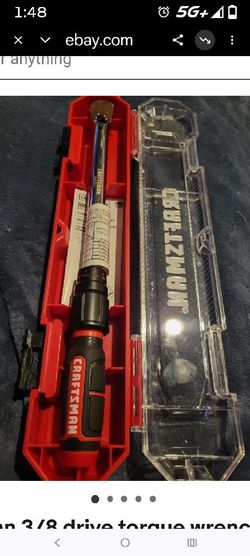 Craftsmen Torque wrench new been used