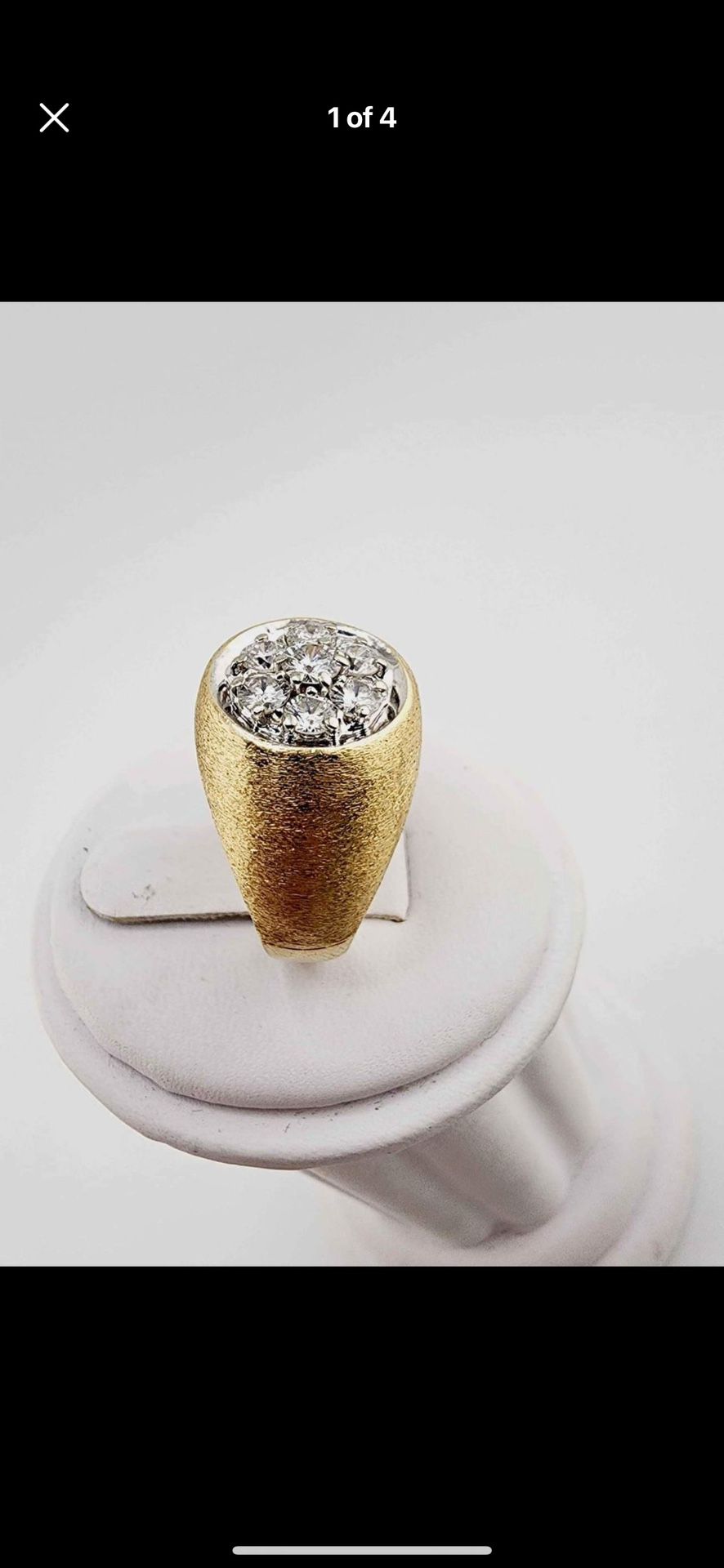 14 K Gold Diamond Ring 
