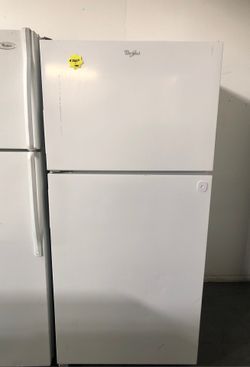 White refrigerator whirlpool