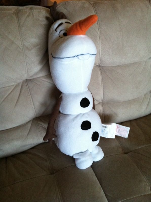Olaf cuddle pillow lights Up