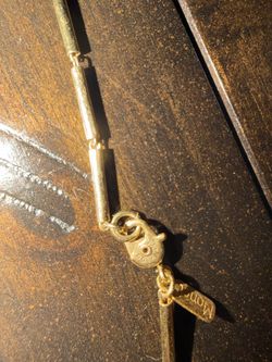 Gold Necklace Stamped Monet 