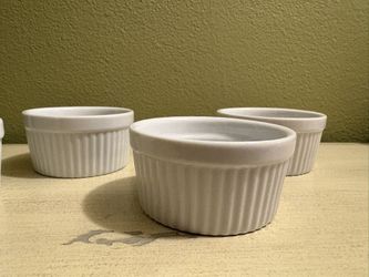 White Ceramic Ramekins By Pier 1