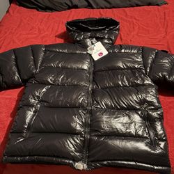 Moncler Maya jacket for men glossy black
