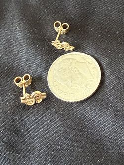 10k $ sign Earrings