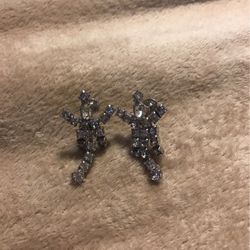 Vintage Rhinestone Chandelier Earrings