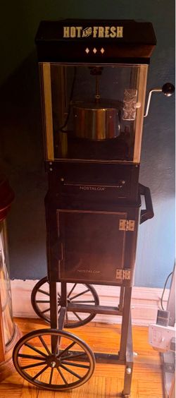 Nostalgia 8-oz popcorn machine cart