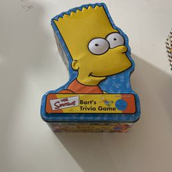 The Simpsons Bart's Trivia Card/ Board Game 